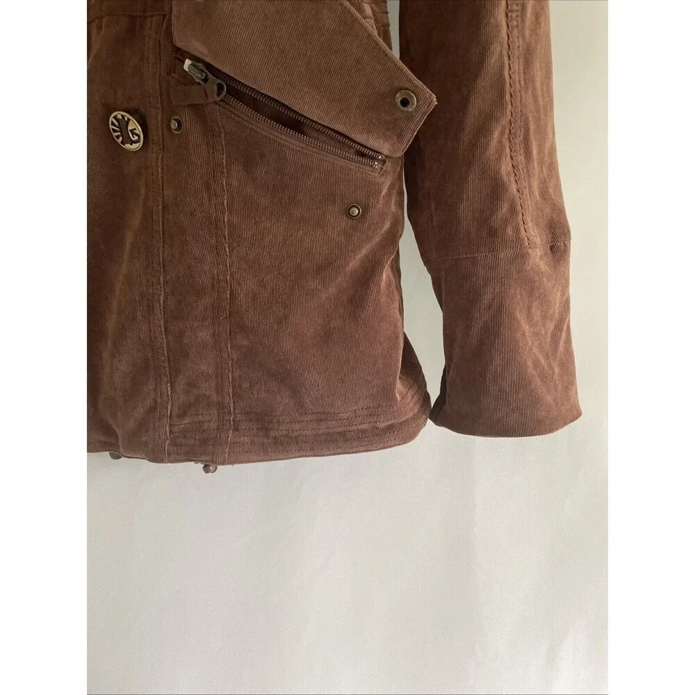 Burton DRYRIDE Jacket Snowboarding Ski Coat Brown Corduroy Women's Size S - Picture 6 of 14